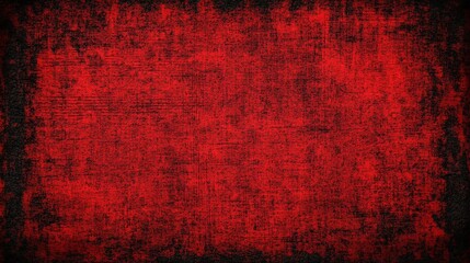 Wall Mural - Dark Red Grunge Texture Background with Border