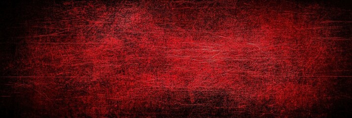 Wall Mural - Dark Red Grunge Background with Texture and Chaos