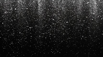 Wall Mural - Dense Tiny White Dots on Black Background