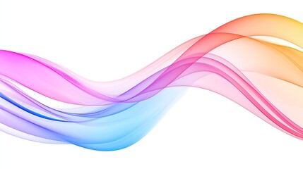 Poster - Vibrant Flowing Waves, an energetic and dynamic abstract design featuring a spectrum of colors that seamlessly blend, ideal for backgrounds in digital art and graphic projects.
