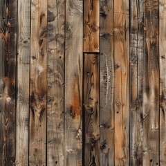 A cozy cabin wooden wall, featuring aged planks with rich textures