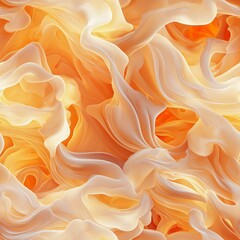 Canvas Print - Abstract swirling pattern in shades of orange and white.