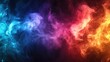 © BG_Illustrations - Vertical colorful electric line on black background with high contrast lighting