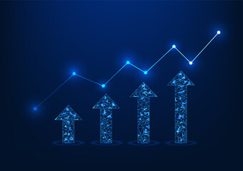 Poster - Stock chart showing significant growth trends with an upward arrow, indicating an interesting investment opportunity. Suitable for financial articles or market analysis.