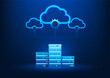 © K illustrator Photo - Cloud Technology Background, Cloud-connected servers, representing efficient data storage and collaboration in the digital age.