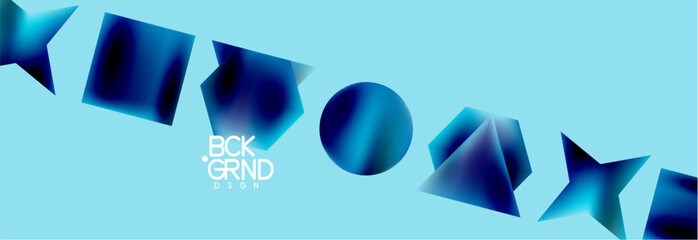 Poster - Neon color geometric shapes square triangle circle abstract background. Vector Illustration For Wallpaper, Banner, Background, Card, Book Illustration, landing page