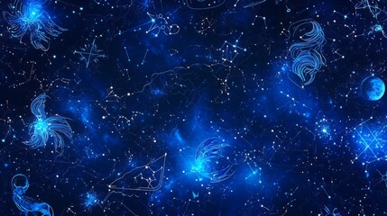 Wall Mural - cosmic night sky