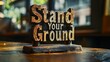 © Gia - Inspirational Sign: Stand Your Ground