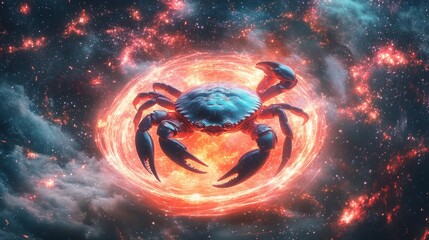 Wall Mural - celestial crab