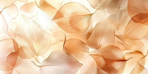 a close up of leaves with a light brown background