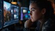 © Gia - Focused Young Woman Working on Computer