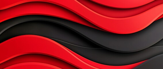 Wall Mural - design flyer business backdrop card invitation with red black abstract background