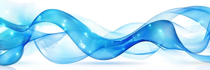 Aufkleber - Transparent background with blue dots and lines
