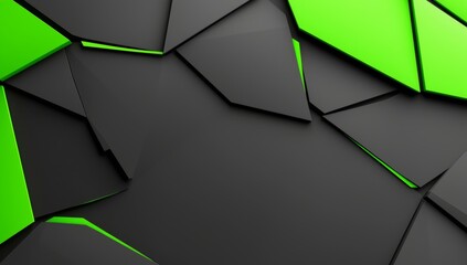 Poster - A contemporary abstract rendering of geometric surfaces for poster, cover, branding, banners, and placards.