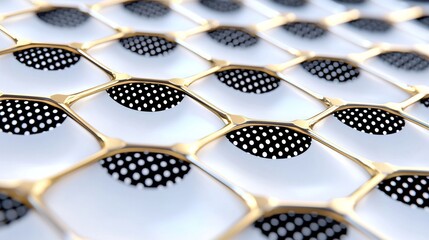 Poster - the image contains dots and lines connected on a white background. the image was rendered in 4k.