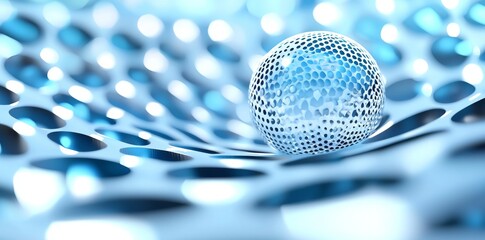 Poster - the blue geometric background is patterned with a white line motion backdrop.