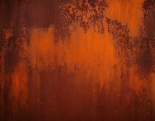 Abstract grunge rusty orange brown rust metal steel paper wall texture background banner panorama