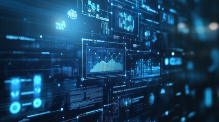 Poster - Digital Interface with Data Visualization