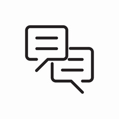 chat bubble message icon sign vector