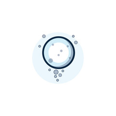 Wall Mural - bubble logo icon vector template
