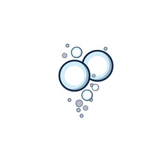 Wall Mural - bubble logo icon vector template