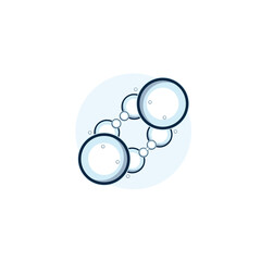 Wall Mural - bubble logo icon vector template