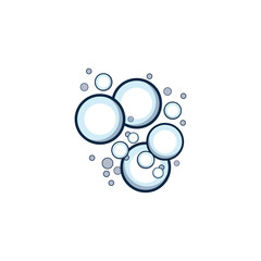 Wall Mural - bubble logo icon vector template