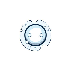 Wall Mural - bubble logo icon vector template