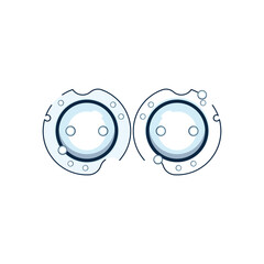 Wall Mural - bubble logo icon vector template