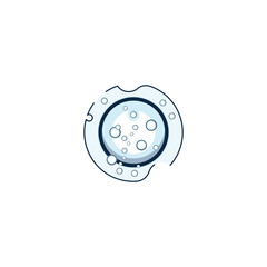 Wall Mural - bubble logo icon vector template