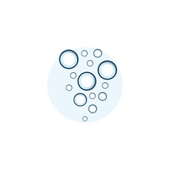 Wall Mural - bubble logo icon vector template