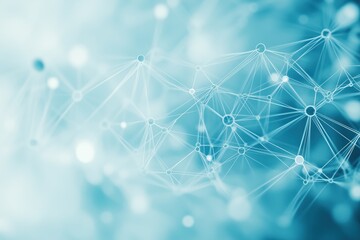 Poster - Abstract blue network