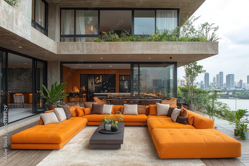 Slumz Rz Rooftops urban penthouse featuring a lush rooftop garden panoramic city views ...