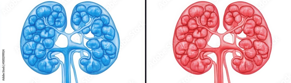 Stages of Chronic Kidney Disease Illustrated in Diagram Stock ...