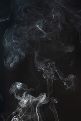 Wall Mural - Transparent white cloud of smoke