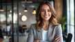 © WS Studio 1985 - Cheerful Young Businesswoman in Modern Office