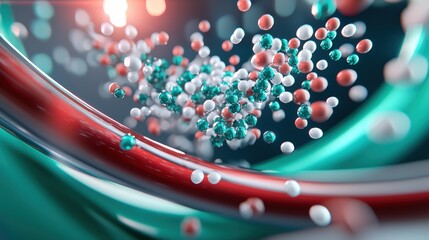 Poster - Colorful Abstract Representation of Molecular Structures