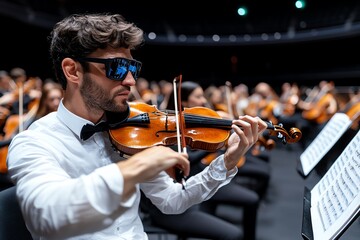 Poster - 3D digital orchestra experience, where users can choose instruments, sit in the orchestra, and experience what itâ€™s like to perform in a large concert hall