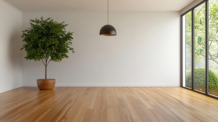 House with a central courtyard featuring a tall redwood tree, visible from every room, redwood courtyard, majestic interior