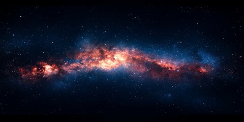 Wall Mural - galactic night sky background