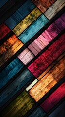 Wall Mural - Blocks, Triangles, Squares, 3D Colorful Shapes, Abstract Image, Texture, Pattern Background, Wallpaper, Cover and Screen for Smartphone, PC, Laptop, 9:16 and 16:9 Format