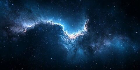Wall Mural - galactic night sky background