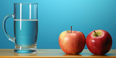 Wall Mural - apple and glass