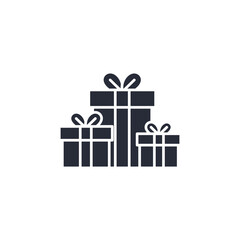 Poster - Gifts icon vector illustration. Gifts symbol isolated on white background