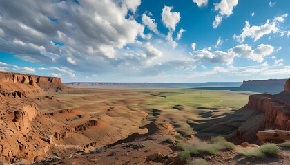 Wall Mural - Majestic Southwest Valley Landscape with Expansive Skies and Vibrant Earth Tones