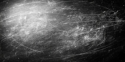 Aufkleber - Abstract Black and White Scratched Texture With White Noise And Light Streaks