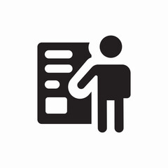 presentation and disclosure icon sign vector