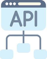 Fototapete - Conceptual illustration of an api connecting to multiple devices, perfect for explaining complex technological concepts
