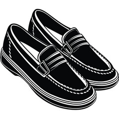 Loafers vector silhouette