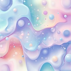 Wall Mural - Abstract background with pastel colors and shapes in the form of dots, bubbles, or spots Generative AI